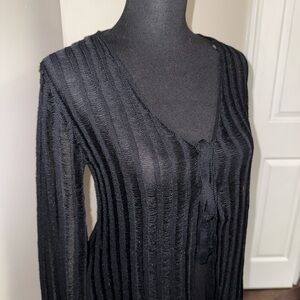 Zara Black Sheer Knit Cardigan